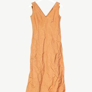 Gianfranco Ferre Studio Tan Taffeta Midi Dress
